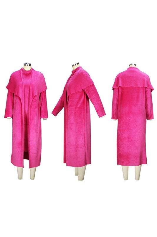 Long dress and coat set