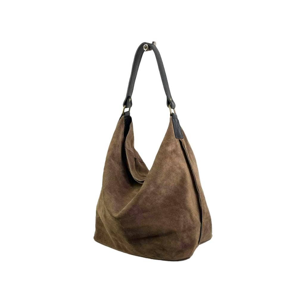 Leslie Hobo Suede Bag