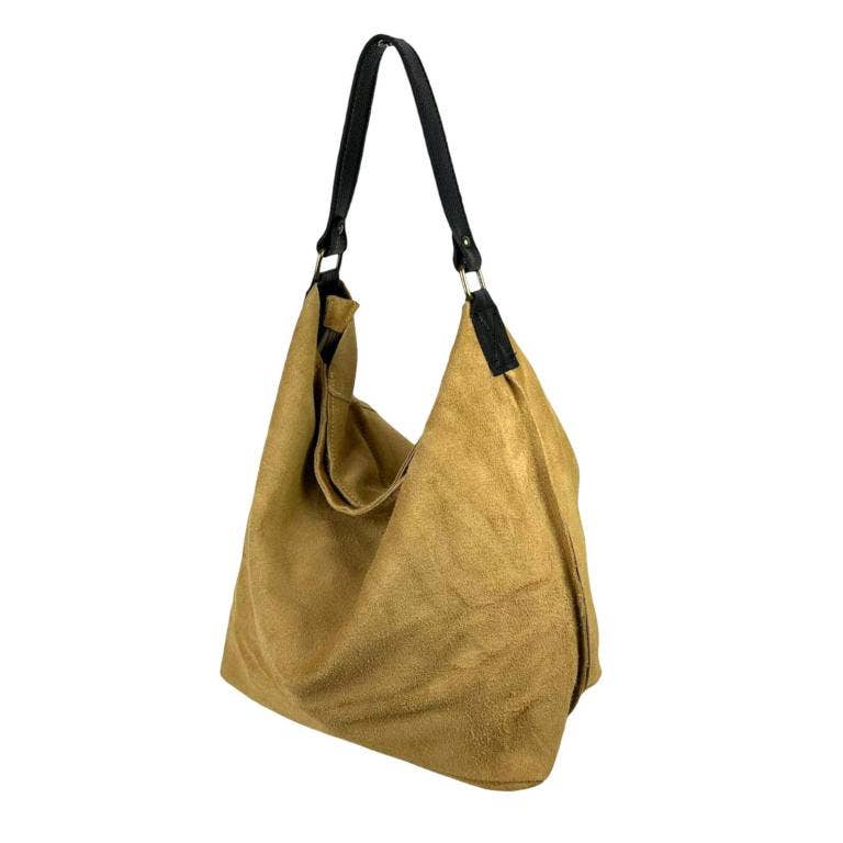 Leslie Hobo Suede Bag