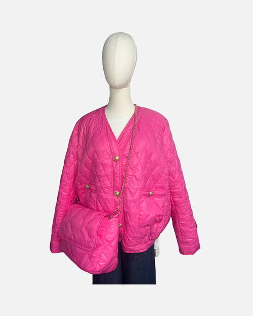 Asia Pretti  Lightweight Puffer Jacket & Bag