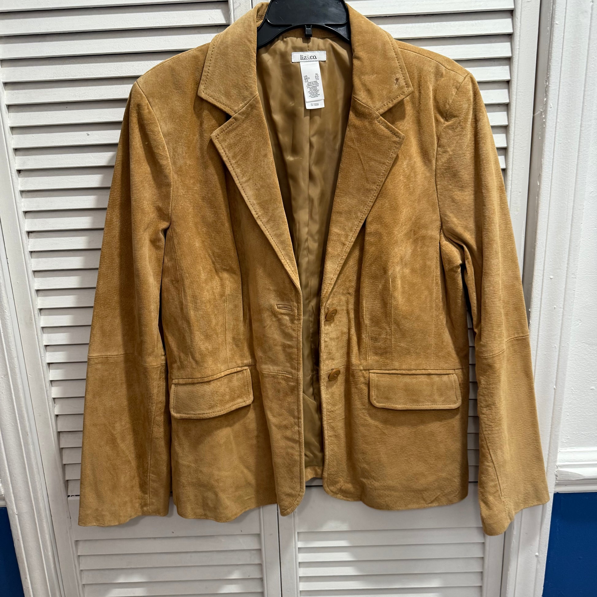 Tammy Suede Tan Liz Co Blazer