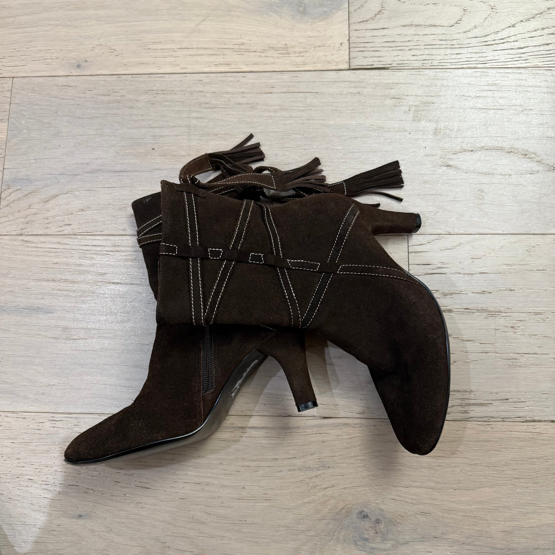 May Suede Ankle Boots with tassle