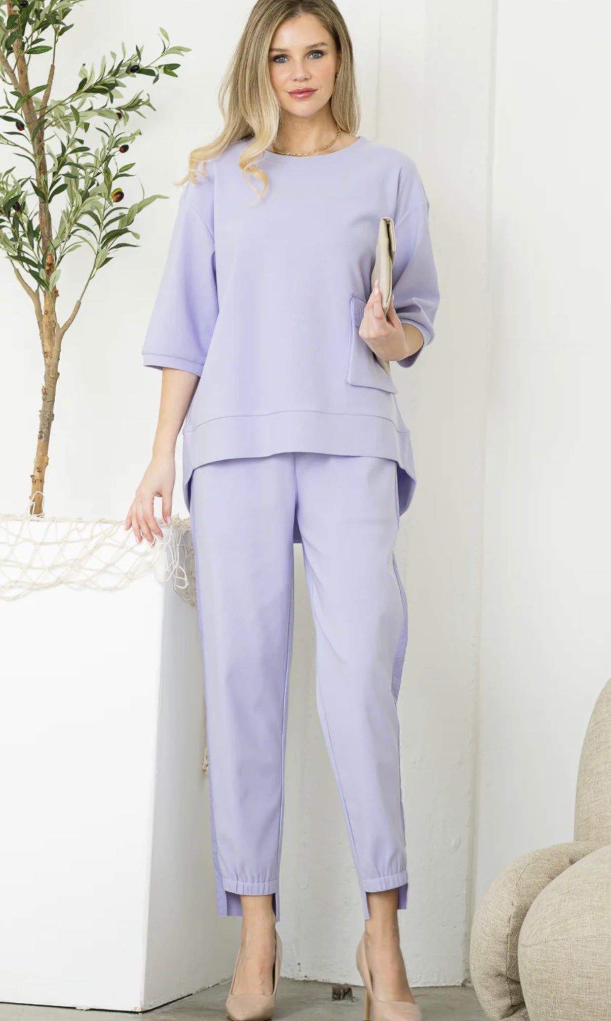 Hilton Crepe Knit Top & Pant
