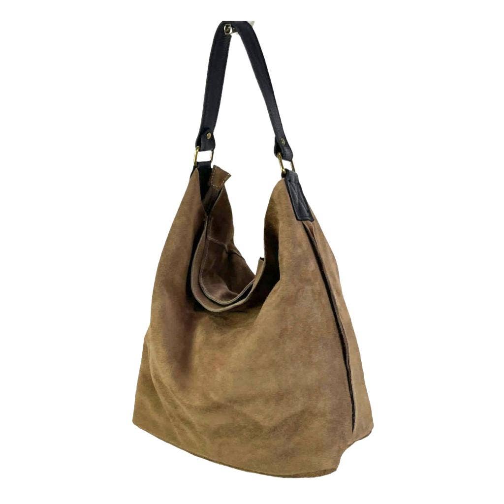 Leslie Hobo Suede Bag