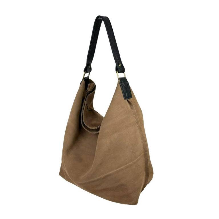 Leslie Hobo Suede Bag