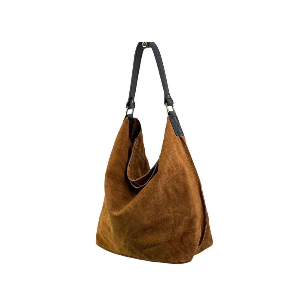 Leslie Hobo Suede Bag