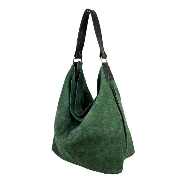 Leslie Hobo Suede Bag